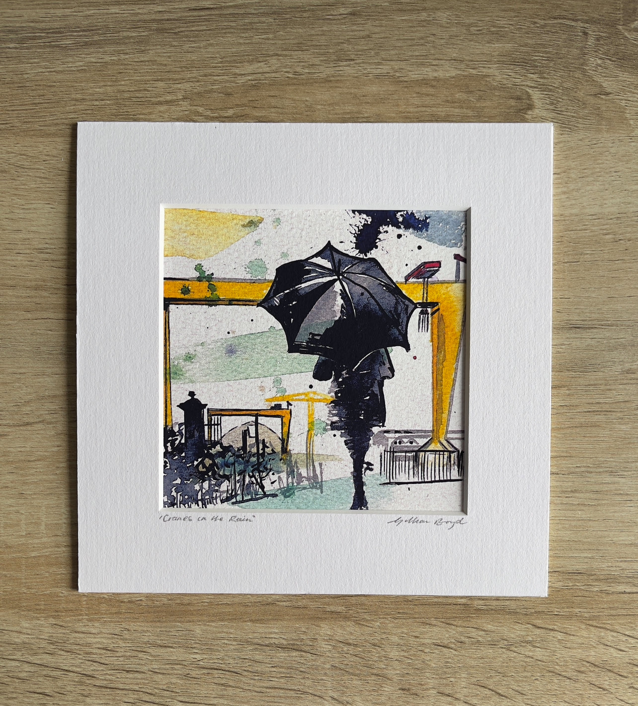 H & W Cranes in the Rain, Belfast