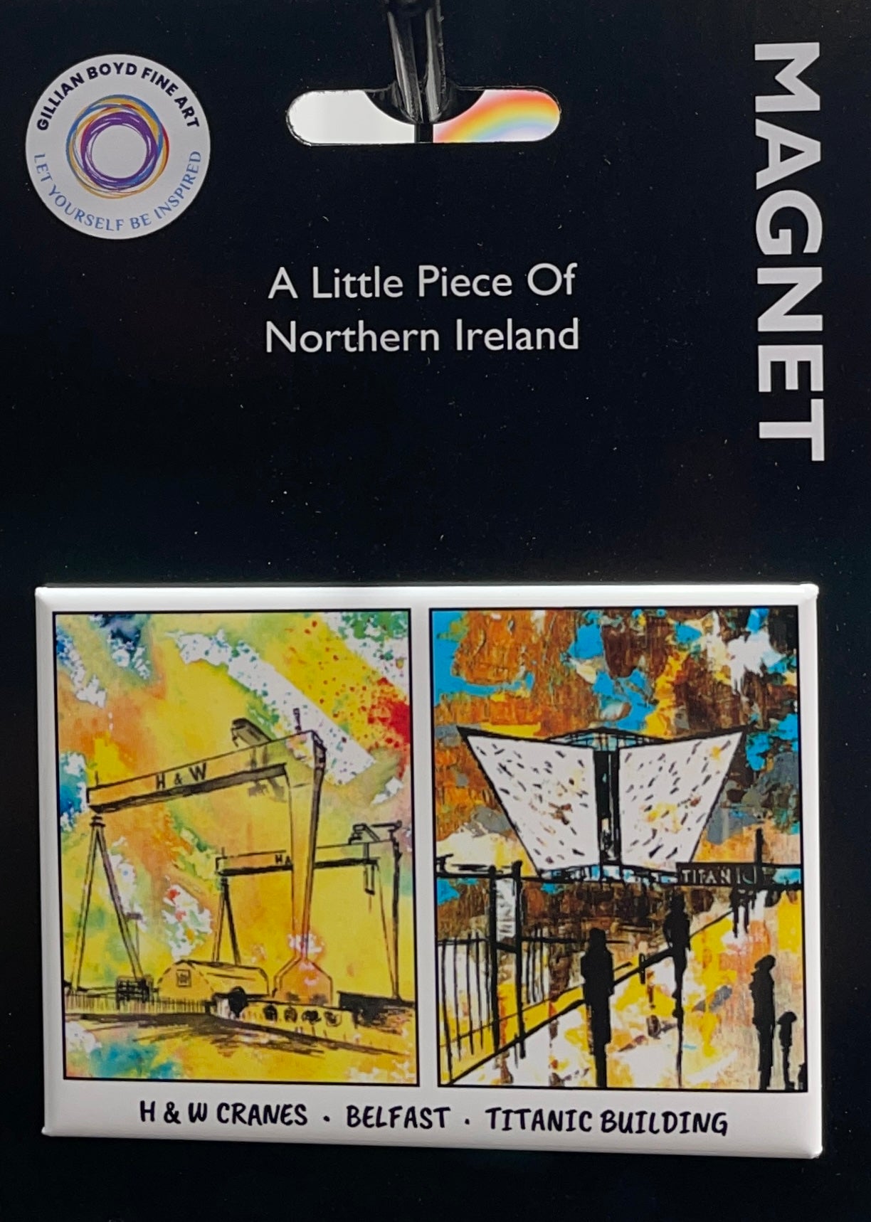 TITANIC BUILDING/H&W CRANES - MAGNET