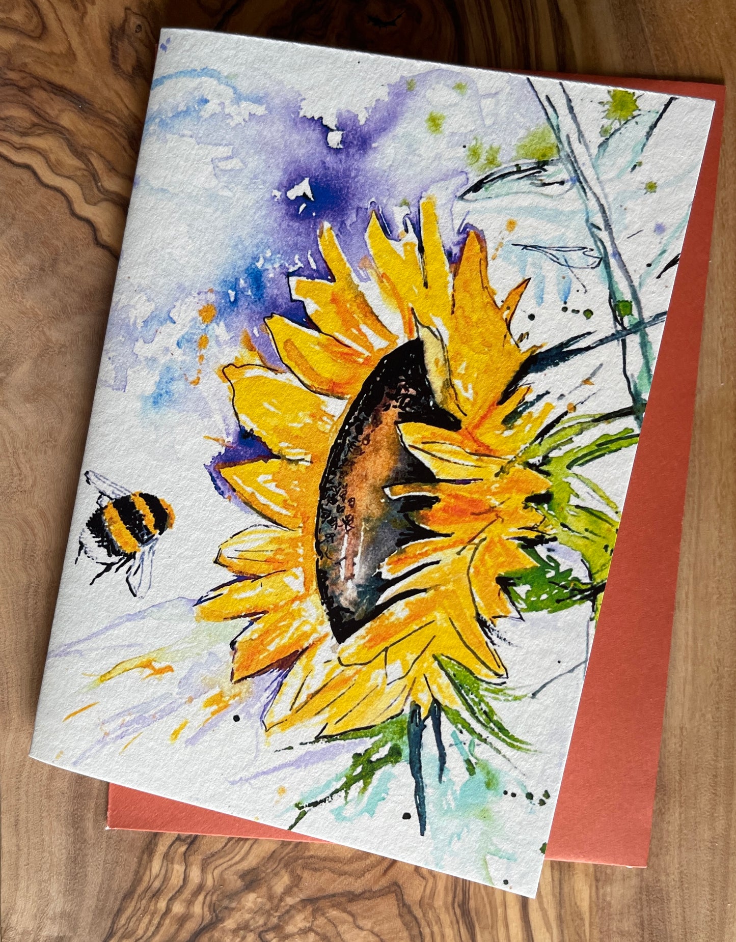 Sunflower Card - A6 size