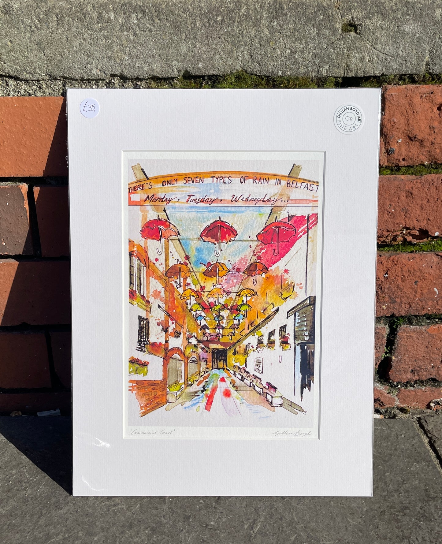 12 x 16 inches - Commercial Court, Belfast