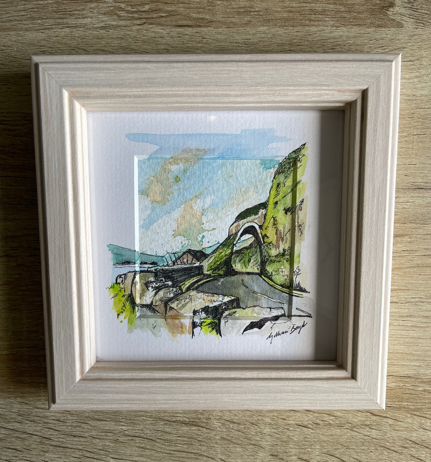 The Red Arch, Antrim Coast Road - Mini Original Scene
