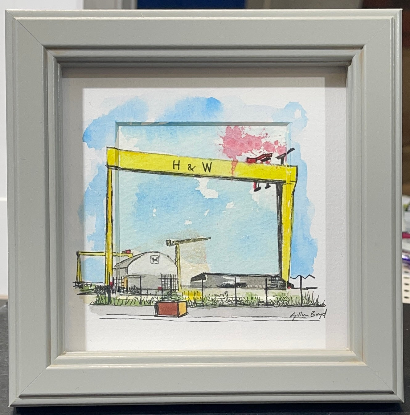 H & W Cranes, Belfast - Mini Original Scene