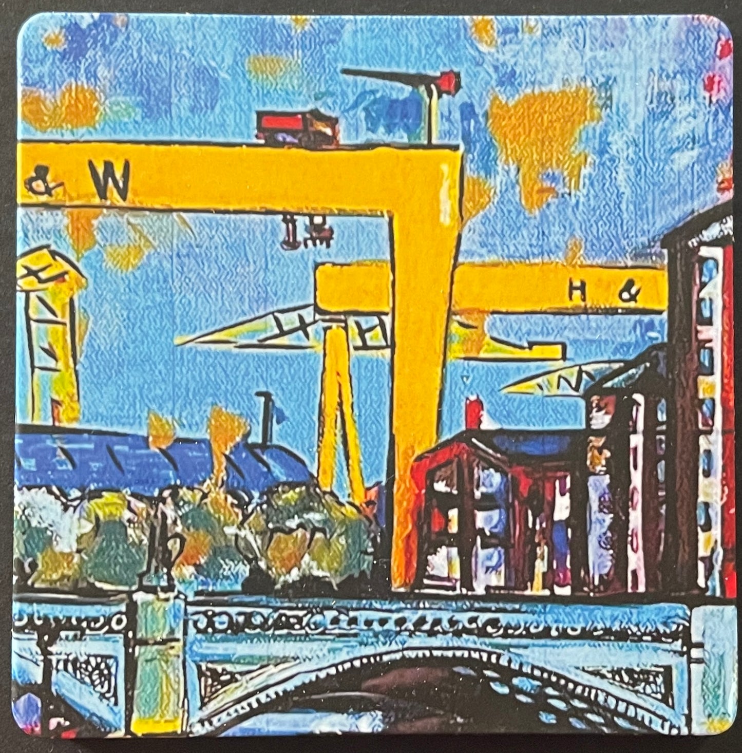 Coaster - Cranes from Albert Bridge