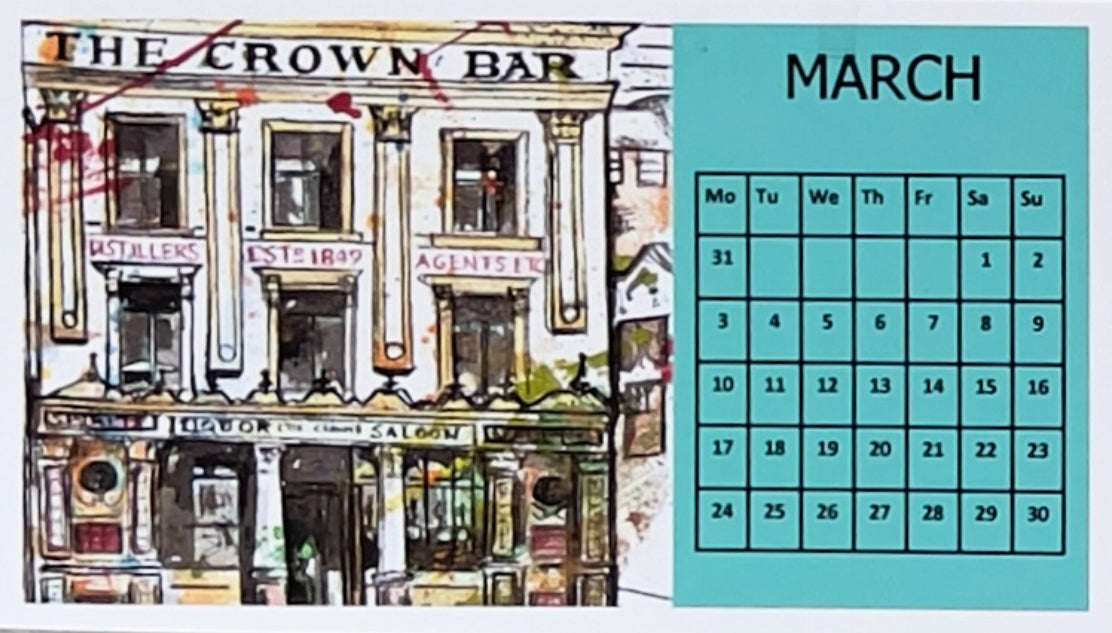 BELFAST DESK CALENDAR 2025