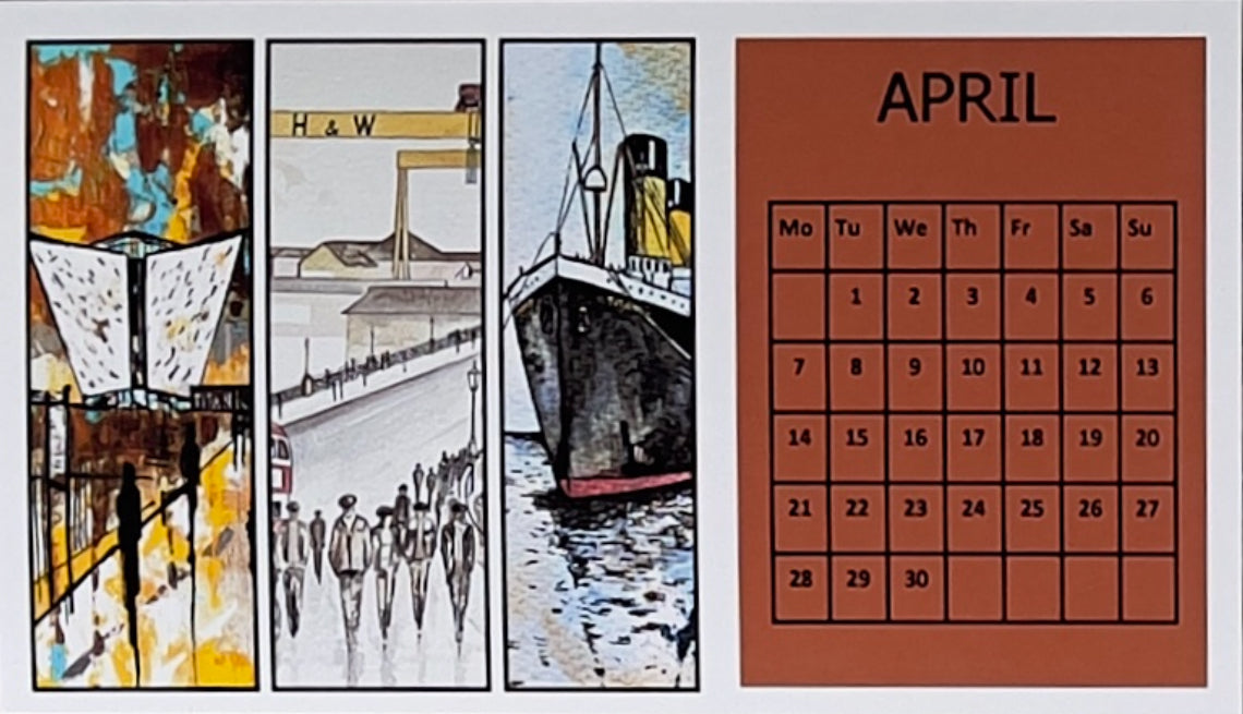 BELFAST DESK CALENDAR 2025