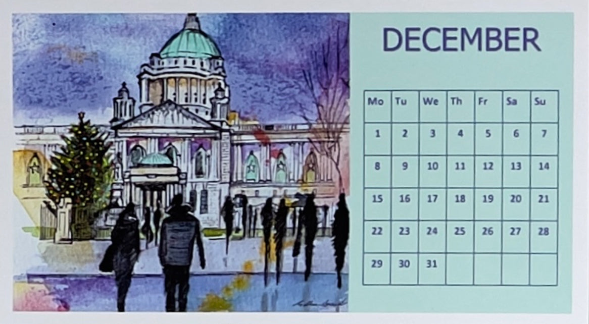 BELFAST DESK CALENDAR 2025