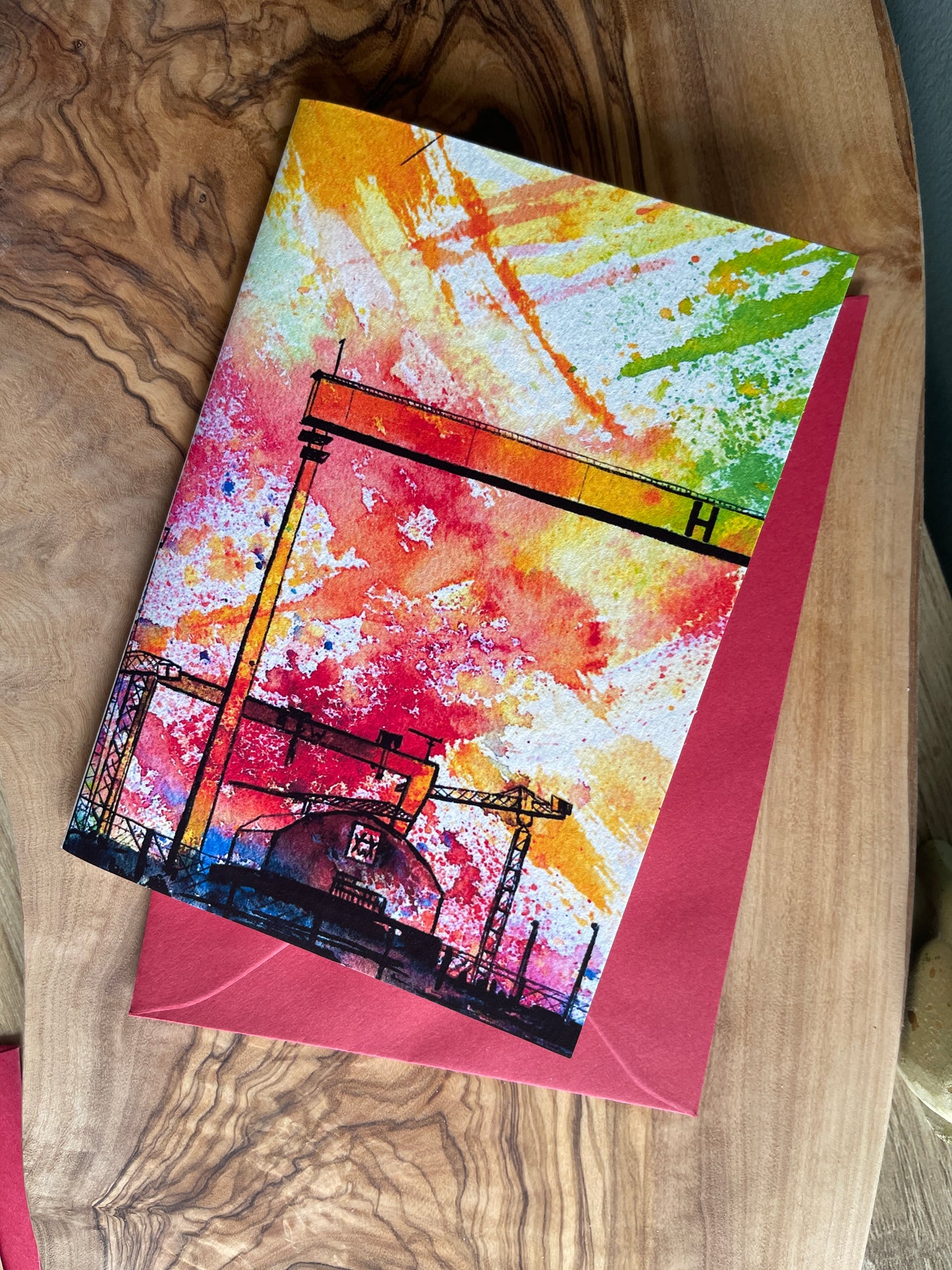 Psychedelic Cranes - A6 size