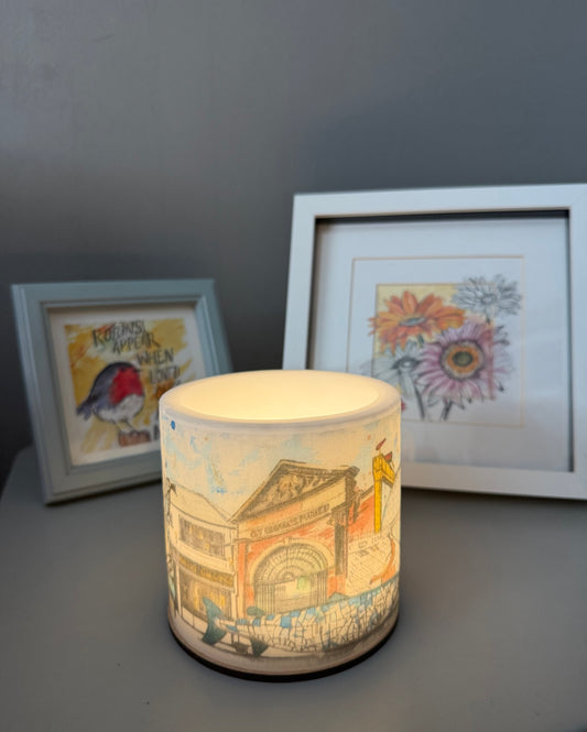 Belfast Landmarks Hurricane Lantern