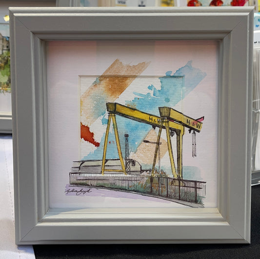 H & W Cranes, Belfast - Mini Original Scene