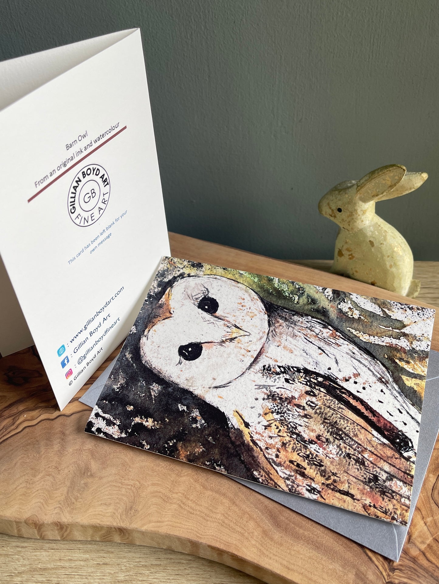 Barn Owl Card - A6 size