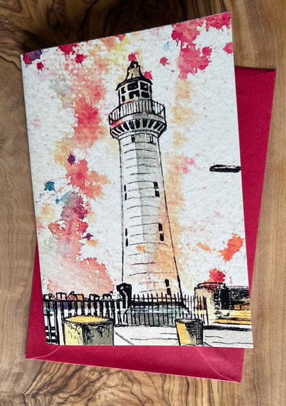 Donaghadee Lighthouse Card - A6 size