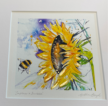 Sunflower & Bumblebee