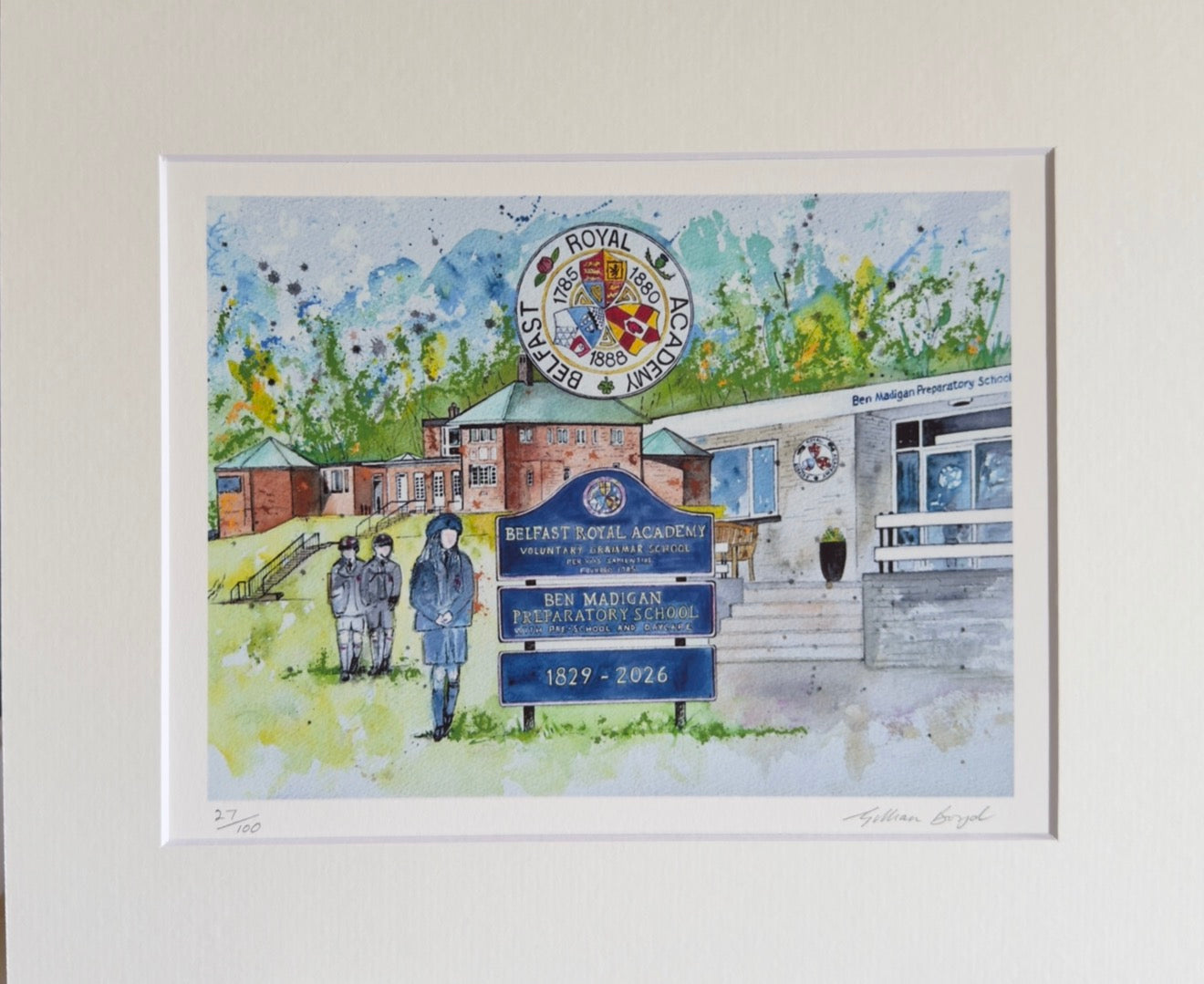 Ben Madigan Preparatory Department Signed Limited Edition Print